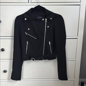 Club Monaco Black Moto Jacket